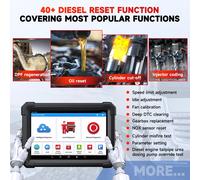 Scanner diagnostico per camion pesanti Strumento di scansione bus per macchine edili per veicoli commerciali diesel LAUNCH X431 V + SmartLink HD