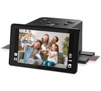 Scanner digitale per film e diapositive con ampio display LCD da 5 pollici, scanner negativo e diapositive per digitalizzare, converte 135, 126 KPK, 110 film negativi e Super 8 in JPEG da 22 MP.