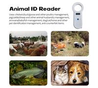 Scanner digitale sensibile Lettore ID animale Transponder Chip Scanner portatile per microchip per cane Gatto Cavallo Materiale ABS bianco