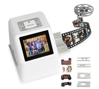 Scanner for diapositive ad alta risoluzione da 22 MP, convertitore digitale for pellicole USB/SD, schermo LCD da 2,4", converte pellicole, diapositive e negativi in JPEG