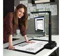 Scanner for libri di grande formato A3, scanner for documenti, fotocamera USB for documenti da 18 MP con appiattimento automatico, riconoscimento del testo OCR, adatto for la scansione di riviste