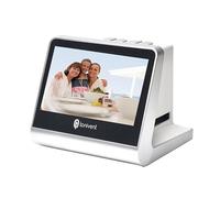 Scanner for pellicole da 22 MP for pellicole 135, 126KPK/110, monocromatiche, da diapositive a foto digitali JPEG, memoria integrata da 16 GB, schermo LCD da 5''(TON170 White)