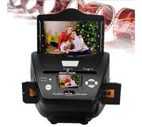 Scanner fotografico for diapositive con schermo LCD da 2,4", conversione negativi ad alta risoluzione a colori e in bianco e nero da 35 mm/135 diapositive e pellicole negative, foto