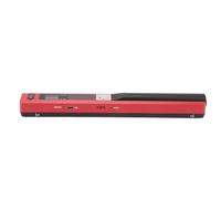 Scanner Fotografico Mobile, Scanner per Documenti Facile Usare, 3 modalità di Risoluzione, Portatile, ABS, Buona compatibilità per il Settore Bancario (rosso)