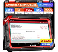 LANCIO X431 PRO ELITE 8 pollici Strumenti diagnostici per auto italiani Auto OBD OBD2 Scanner Tutti i sistemi CAN FD/DOIP Test attivo 31 Reset codifica ECU