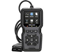Scanner OBD2 professionale per auto, V519, diagnosi OBDII EOBD, lettore e cancellazione di codici di errore motore, Check Engine, dati in tempo reale, I/M Ready, ITV, ECU, colore grigio.