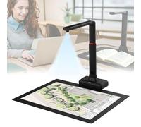 Scanner per documenti di grande formato, scanner per libri USB da 23 MP con riconoscimento del testo OCR, correzione e taglio automatici in altezza regolabile, per ingegneria educazione medica