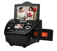 Scanner per film e foto digitale, ad alta risoluzione da 16 MP con schermo LCD da 2,4 pollici, scanner 4 in 1 converte 35 mm135 diapositive e film negativi, foto, scheda per il salvataggio di file
