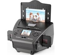 Scanner per foto e diapositive - Scanner per film e negativi con LCD da 2,4 pollici, converte diapositive da 35 mm, 135 negativi e foto (3R/4R/5R), NameCard in immagini digitali da 22 MP, include