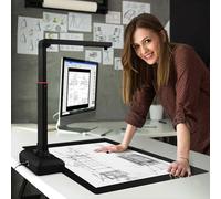 Scanner per fotocamera ad altezza regolabile | Scanner per libri di grande formato A2 con risoluzione 23MP, riconoscimento del testo OCR, scatto continuo automatico per lavoro