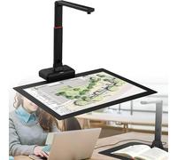 Scanner per libri di grande formato - Scanner per fotocamera regolabile in altezza con portata massima di scansione 420 x 297 mm, archiviazione pieghevole a 90°, luce di riempimento a LED integrata