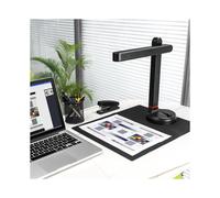 Scanner per Libri T101 con Autofocus, Scanner per Documenti A4 e A3 con OCR Intelligente e Lampada da Tavolo A LED per Casa, Studio e Aula.