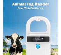 Scanner per microchip Bluetooth per animali domestici BT 4.0 con display OLED, 128 dati di archiviazione