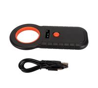 Scanner Per Microchip, ISO 11784 11785 FDX-B EMID 128 Registrazioni Memorizzazione dei Dati Caricamento su PC Lettore di Scanner Per Microchip Lettore di Tag Per Scanner Per Microchip (Nero)