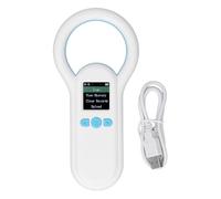 Scanner per microchip per animali domestici a 134,2 kHz, lettore wireless di ID per animali con display TFT da 1,44 pollici, memorizza 500 registri, legge i tag auricolari ISO