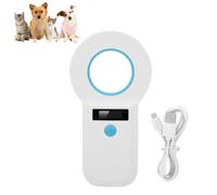 Scanner per microchip per animali domestici, lettore di microchip per animali domestici Allarme scanner per ID chip per animali con display LCD per RFID 34,2Khz/125Khz Supporto