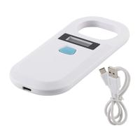Scanner per microchip per animali, lettore di microchip per animali domestici con schermo OLED ad alta luminosità, compatibile con gli standard Emid