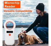 Scanner per microchip per animali wireless 2.4G/BT con display OLED e capacitÃ di archiviazione di 128 dati