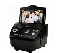Scanner per negativi per diapositive con schermo LCD da 2,4 pollici e memoria integrata da 128 MB, digitalizzatore autonomo a scansione rapida per negativi di diapositive 3x5 4x6 5x7 foto compatibile