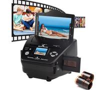 Scanner Per Pellicole Digitali, Scanner Per Negativi Per Diapositive Con Sensore Da 8,1 Megapixel, Converte Pellicole, Foto E Biglietti Da Visita, Memoria Integrata Da 128 Mb E Comodo Da Usare