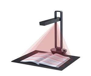 Scanner Portable Book Scanner Document Max A3 Size with Smart OCR Led Table Desk Lamp for Family Home Office for Live Demo Web Conferencing Remote Teaching (Dark Gray U)