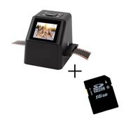 Scanner portatile for pellicole negative da 22 MP, convertitore for diapositive da 35 mm, visualizzatore di immagini digitali con LCD da 2,4" e software di editing integrato(FS610-B-16)