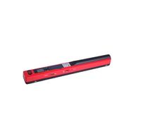 Scanner portatile per documenti e fotocamera, formato A4, per documenti, libri, ufficio, scanner portatile JPG/PDF, 900 DPI (Rosso)
