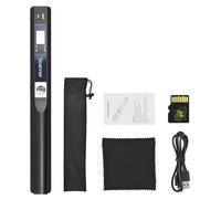 Scanner portatile wireless a bacchetta, formato A4, 900 DPI, JPG/PDF, display LCD con custodia protettiva e scheda TF da 8 GB(6.4mm)