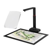 Scanner professionale per libri, grande formato con appiattimento automatico delle pagine, funzione divisa e riconoscimento testo, altezza regolabile per archivi e biblioteche