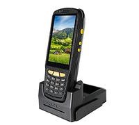 Scanner Terminale 2D, PDA Industriale Con Sistema Operativo Android 7.1, 4G LTE WiFi Bluetooth NFC 13,56 MHz, Touch Screen Da 4,0 Pollici, For Inventario Di Produzione Di Magazzino(Charging Set)