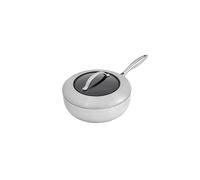 Scanpan CTX Padella per stufato a induzione con coperchio, 26 cm, 3 l, struttura a 5 strati, adatta a tutti i piani cottura, padella multifunzione Sauté, rivestimento antiaderente Stratanium, adatta