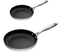 SCANPAN CTX Set di 2 padelle, Acciaio Inossidabile, Inox