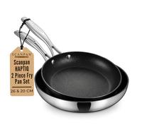 Scanpan HaptIQ - Set di 2 padelle in acciaio inox e alluminio, 20,3 cm e 25,7 cm