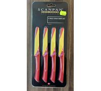 Scanpan Set 4 Pezzi Coltelli da Bistecca Spagna Soft Touch Spectrum Autentico...