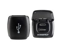 Scanstrut ROKK Flip PRO - Caricatore USB IPX4 Impermeabile Doppia USB-A e USB-C Porta di Ricarica Rapida | Presa di Alimentazione 12/24V Marine & RV