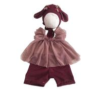 Scapaci In Pizzo Outfit Fotografico Gonna In Cotone Rivestimento In Cotone Vestito Per Le Orecchie Del Cappello Bambini Bambini Ritratti Studiato Abiti Fotografici