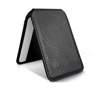 SCAPADE MagCard Pro - Portafoglio MagSafe con Apple Find My Tracking, supporto integrato, 3 slot per schede, luce lampeggiante, senza abbonamento, supporto magnetico sottile per iPhone 12 e versioni