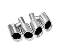 Scappamento Punta Scarico Quad Auto Acciaio Inossidabile 304 Per Panamera 970 2010-2013 Per GTS Design Tubo Marmitta Ugello Scappamento PosterioreTerminale(Silver A)