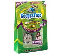 SCAPPATOPO IL BIO-REPELLENTE 3 pezzi Repellente ecologico per allontanare i topi. Dissuasore Naturale per Topi. Allontana i Topi con la forza della Natura. Scaccia i roditori. Protezione Anti-Topo.