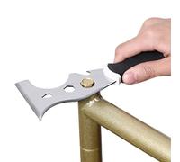 Scapplaccio In Metallo Professionale - Strumento Versatile A Secco, Vernice E Strumento Di Raschietto Da Parati | Raschietto In Metallo A Doppio Bordo, Spatola Con Stucco Compatto Con Manico Ergonomic