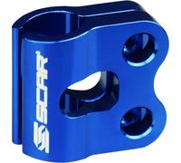 SCAR Morsetto Tubo Freno Anteriore Compatibile con KAWASAKI KXF KLX 65 80 85 100 125 250 450 450 450R 150BF D-TRACKER125 89-26 SUZUKI RM RMZ DRZ 04-26, Blu