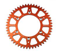 SCAR Corona Ergal Compatibile con KTM SX/SXF/EXC/EXCF 125 150 250 300 350 450 500 93-23, Arancione - 49 denti