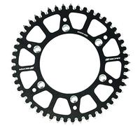 SCAR Corona Ergal Compatibile con KTM SX/SXF/EXC/EXCF 125 150 250 300 350 450 500 93-23 HUSQVARNA TC FC TX TE FE FX 14-23 GASGAS MC MCF EC ECF 21-23, Nero - 49 denti