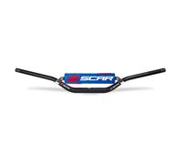 Spedizione Gratuita Manubrio SCAR S² Low Ø22,2Mm-Nero/Protettore Blu Per Moto