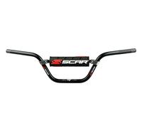 SCAR Manubrio Motocross 22,2mm - Pit Bike - Nero con Schiuma Nero