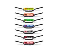 SCAR Manubrio Motocross 22mm - Alto - Alu Street Roadster Hornet CB Bandit GSR Z750 - Paracolpo Nero