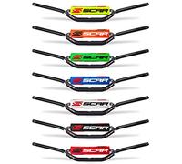 SCAR Manubrio Motocross 22mm - Basso - Alu Street Roadster Hornet CB Bandit GSR Z750 - Paracolpo Rosso