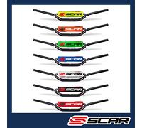SCAR Manubrio Motocross 22mm - Mezzi - Alu Street Roadster Hornet CB Bandit GSR Z750 - Paracolpo Rosso