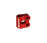 SCAR Morsetto Tubo Freno Anteriore Compatibile con KAWASAKI KXF KLX 65 80 85 100 125 250 450 450 450R 150BF D-TRACKER125 89-26 SUZUKI RM RMZ DRZ 04-26, Rosso