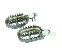 SCAR Pedane S1517 in titanio compatibili con YAMAHA YZF 450 YZ450F 2023 Argento